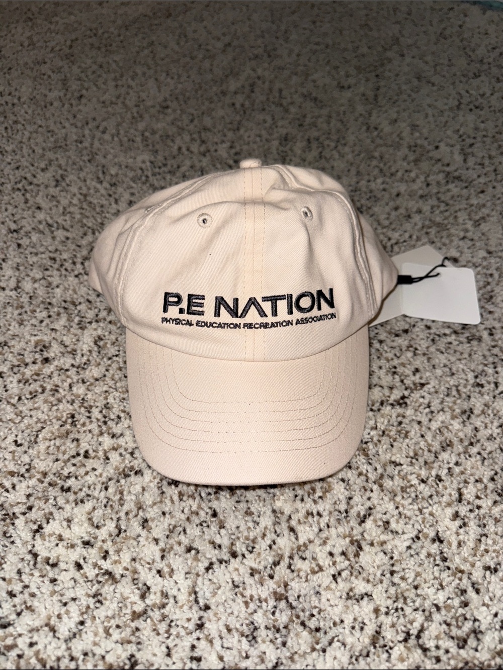 P.E Nation Cream Embroidered Logo Cap